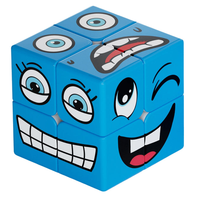 Cube à face bleue