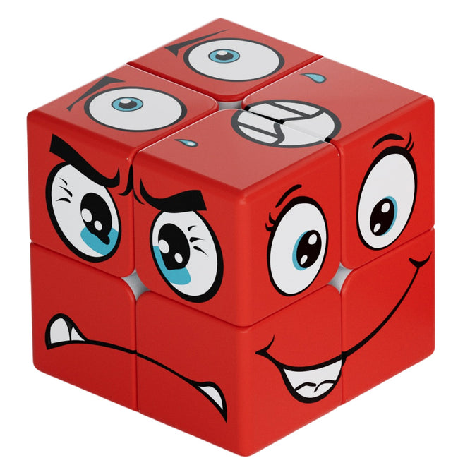 Cube de face rouge