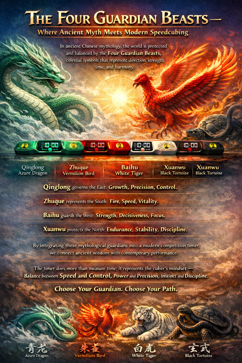 QiYi Timer VermilionBird from KewbzUK Speed Cube Shop 58