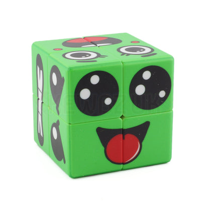 Cube à faces vertes