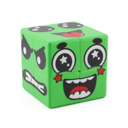 Cube à faces vertes