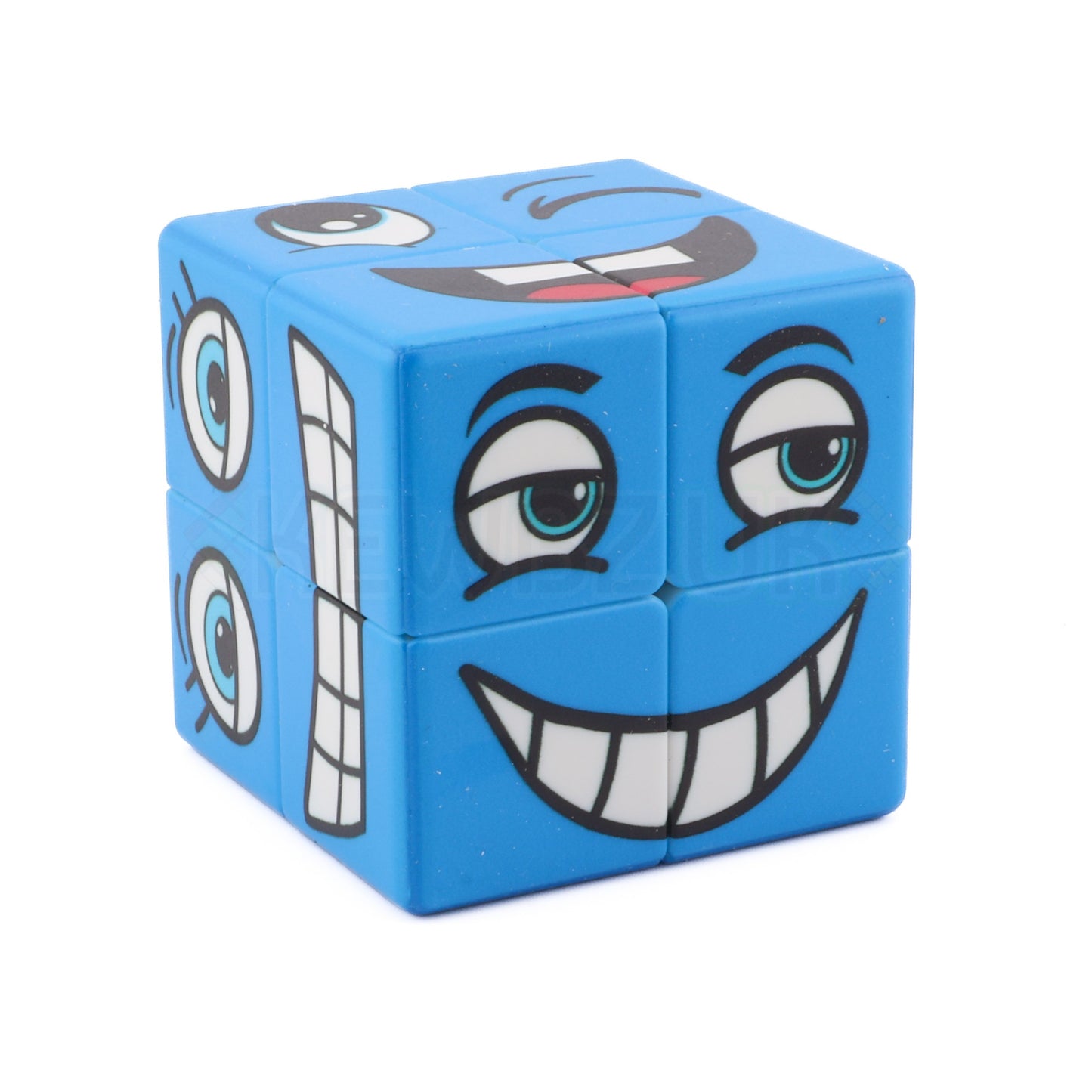 Cube à face bleue