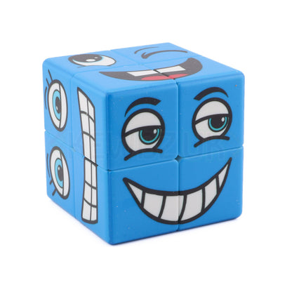 Cube à face bleue