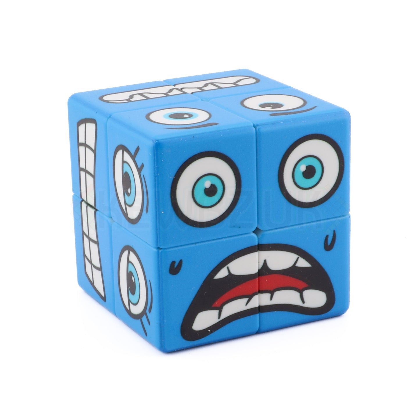 Cube à face bleue