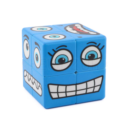 Cube à face bleue