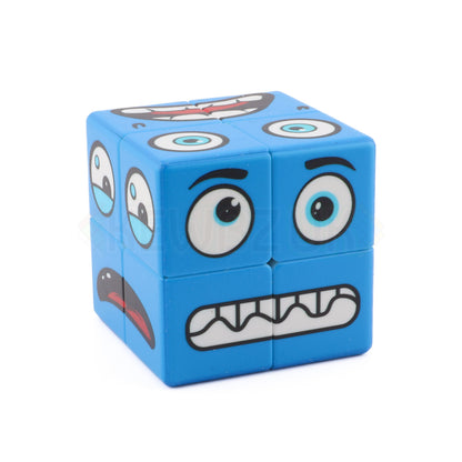 Cube à face bleue
