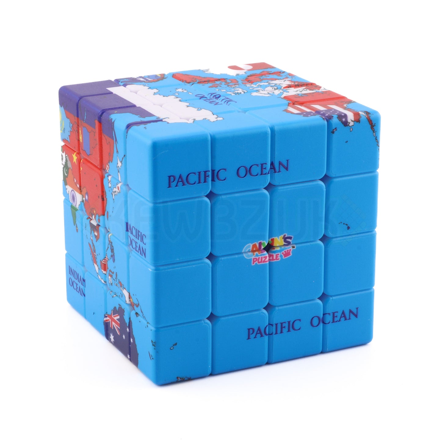 Cube 4x4 Planisphère (Drapeaux)