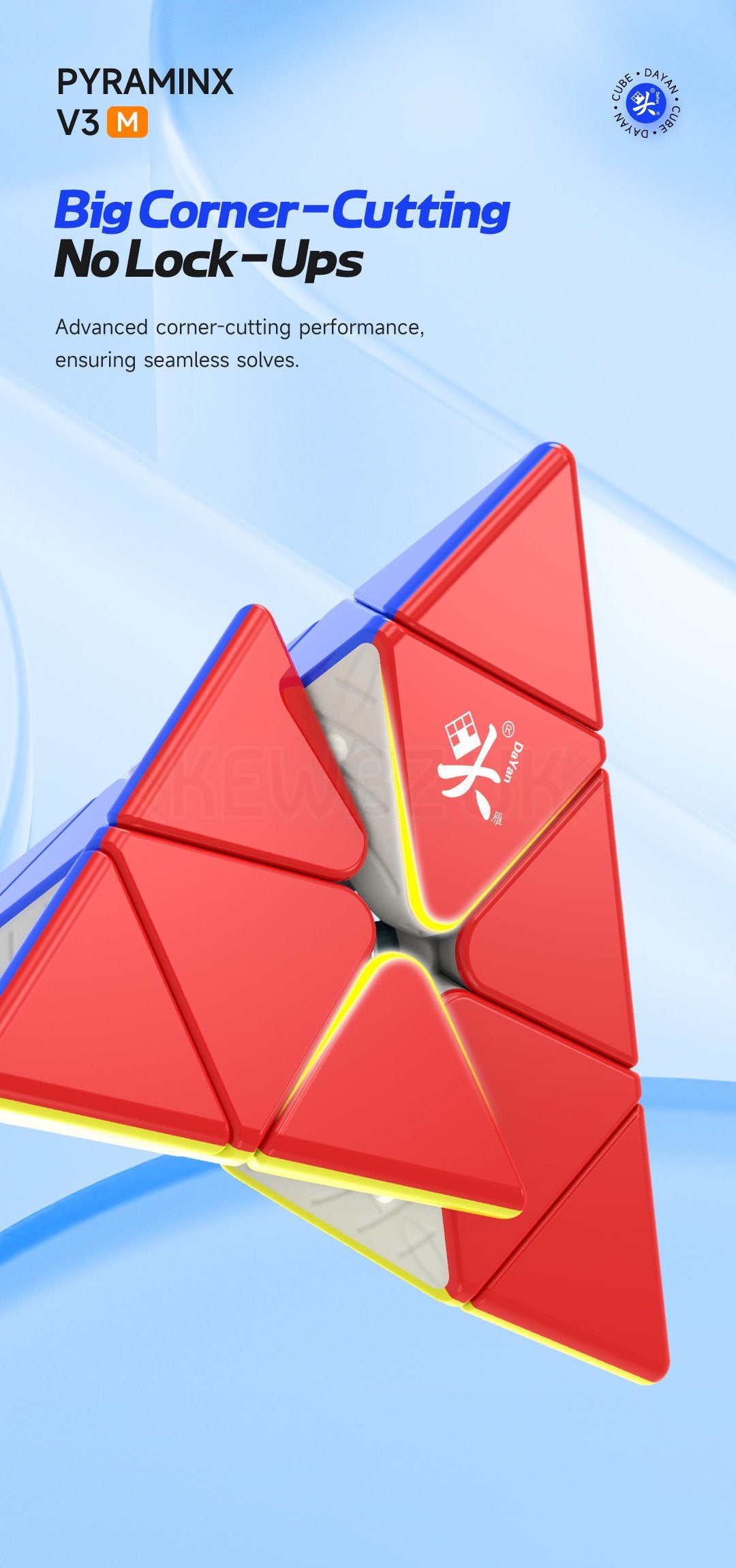 DaYan Pyraminx v3 (Magnétique, Ball-Core)