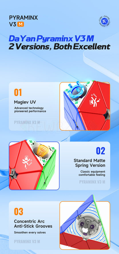 DaYan Pyraminx v3 (Magnétique, Ball-Core)