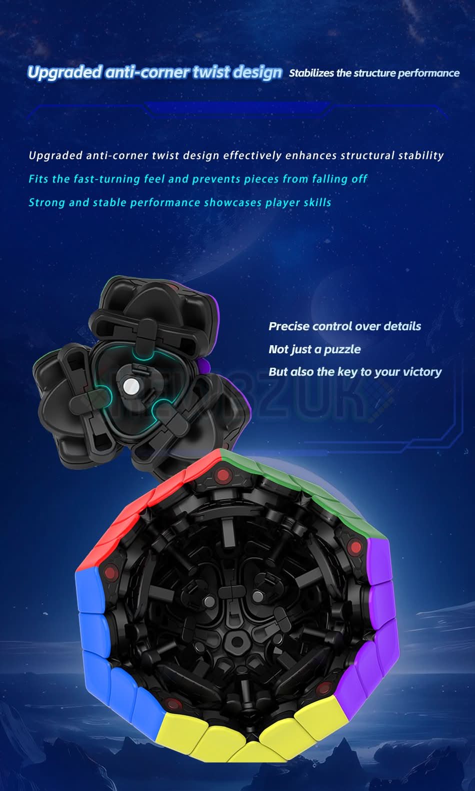 DianSheng Galaxy Megaminx (Magnetic, Ball-Core)