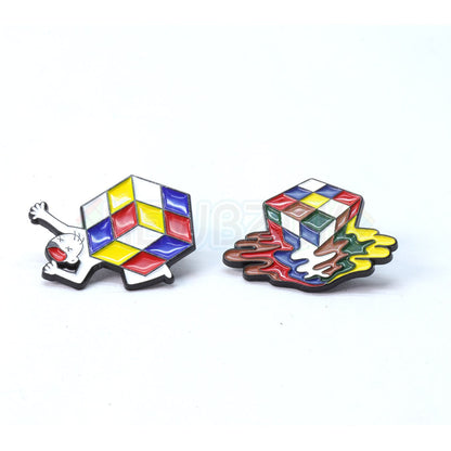 Badges d'épingle en émail Cubing