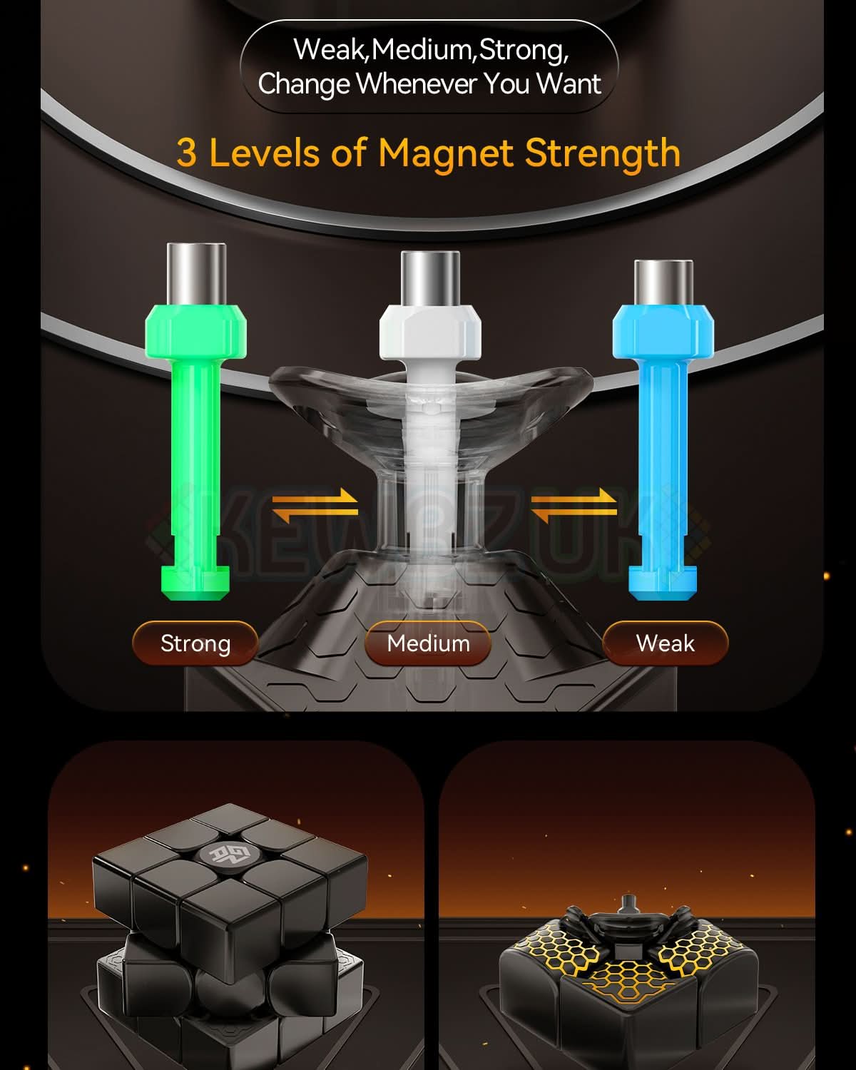 GAN 15 (Magnétique, Maglev, UV, Ball-Core)
