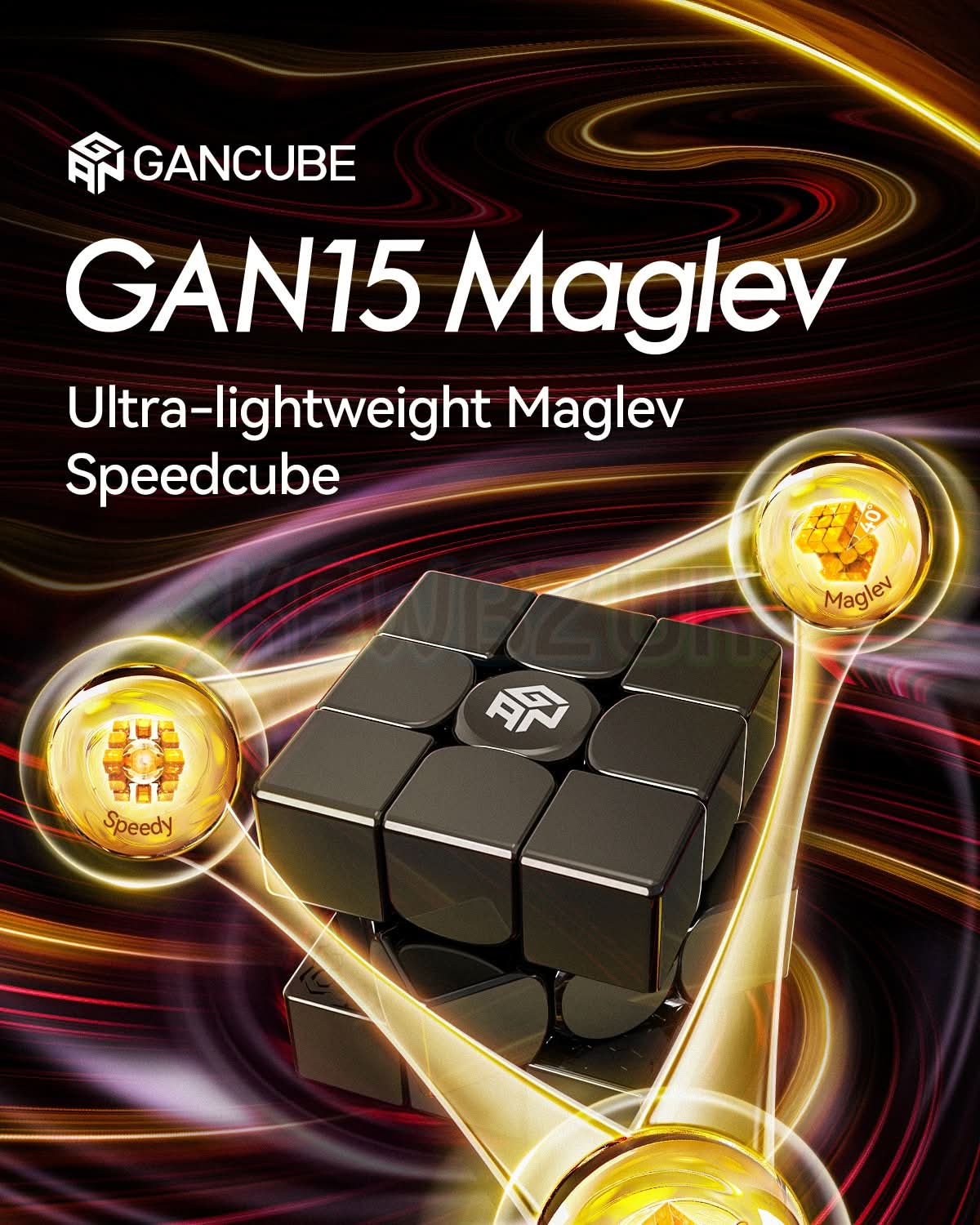 GAN 15 (Magnétique, Maglev, UV, Ball-Core)