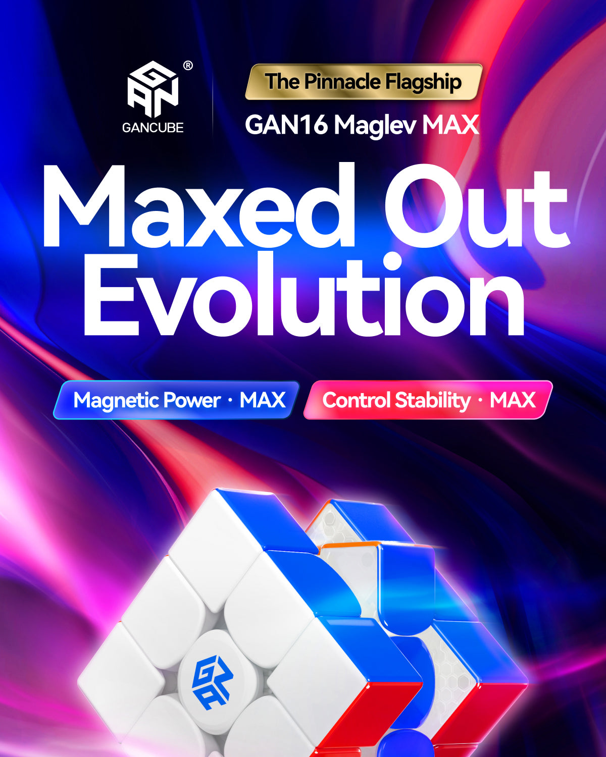 GAN 16 Max (Magnétique, Maglev, UV, Ball-Core)