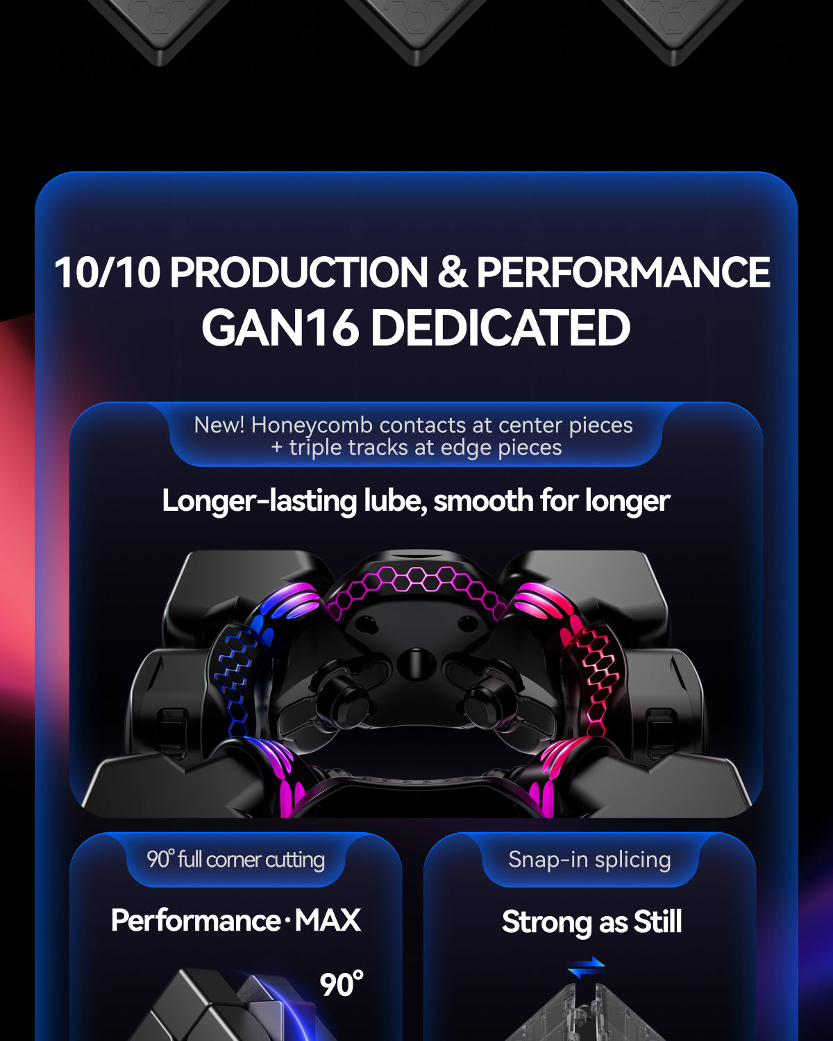 GAN 16 Max (Magnétique, Maglev, UV, Ball-Core)