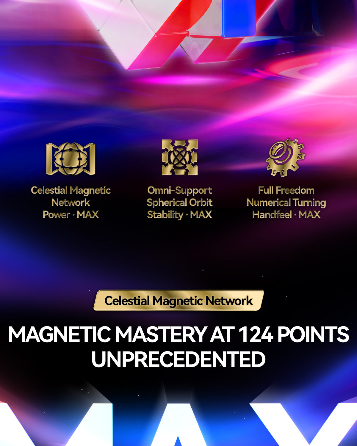 GAN 16 Max (Magnetic, Maglev, UV, Ball-Core)