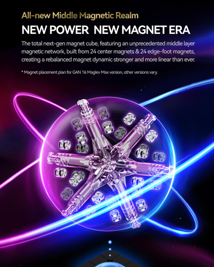 GAN 16 Max (Magnétique, Maglev, UV, Ball-Core)