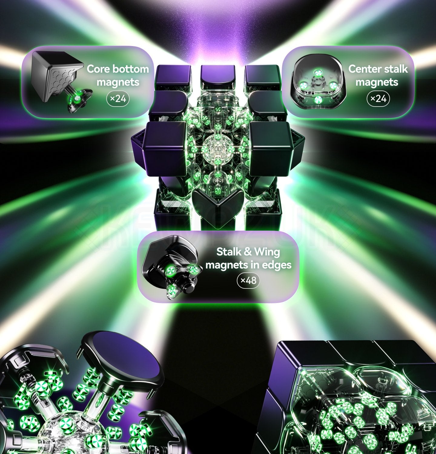 GAN 17 MagDrive (Magnetic, Maglev, UV, Ball-Core)