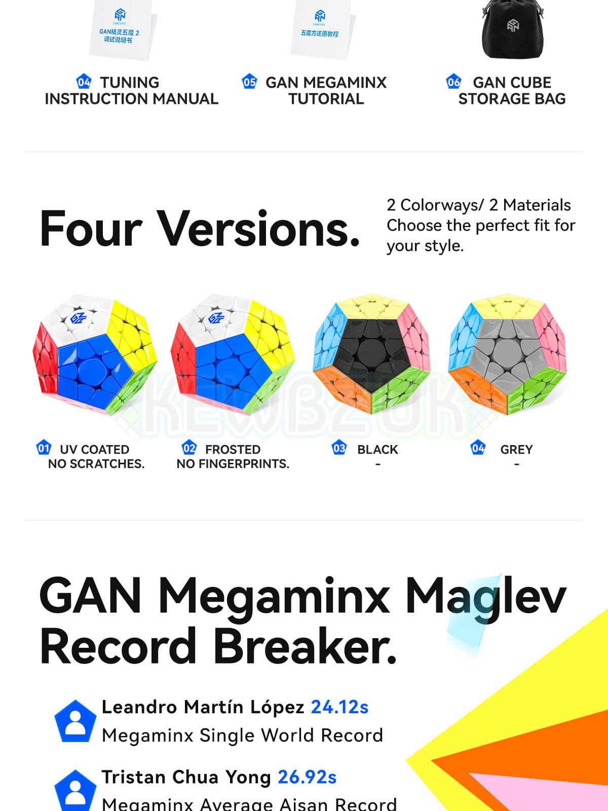 GAN Megaminx V2 (Magnétique, Maglev, Ball-Core)