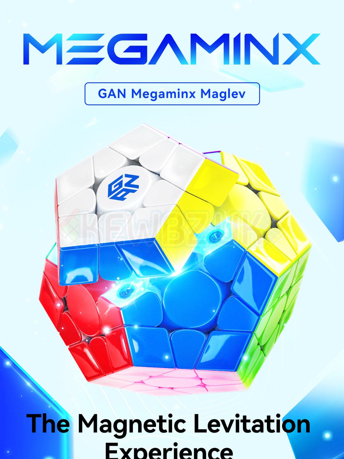 GAN Megaminx V2 (Magnétique, Maglev, UV, Ball-Core)