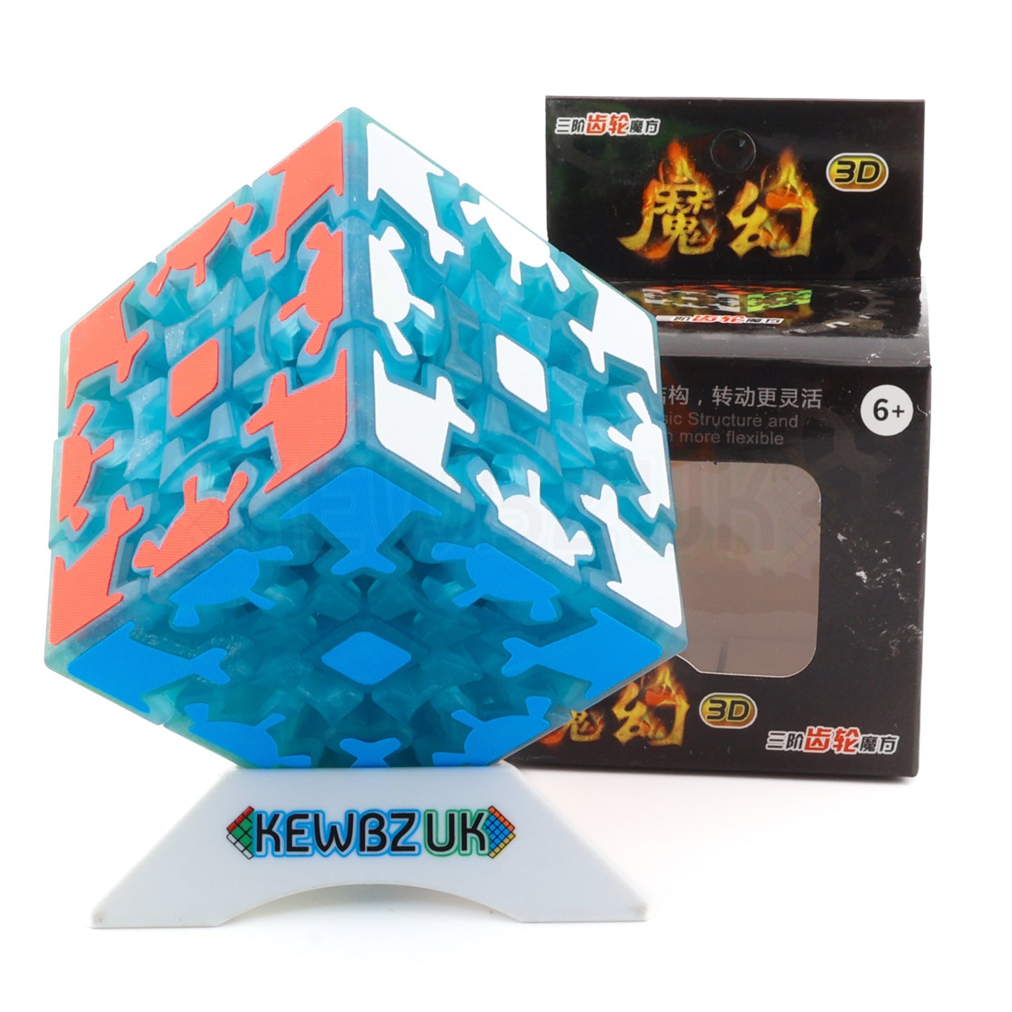 HelloCube MoHuan Gear 3x3 (Bleu Lumineux)