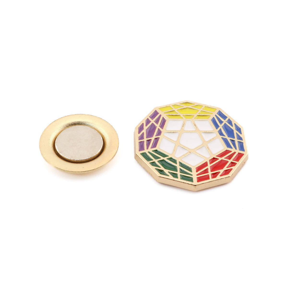 Megaminx Magnetic Badge