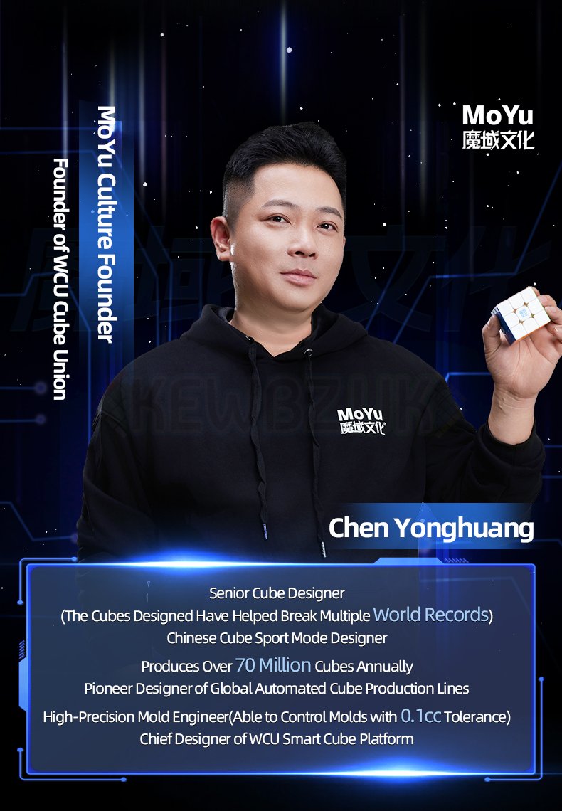 MoYu Super WeiLong V2 (20 aimants, Maglev, UV, Ball-Core)