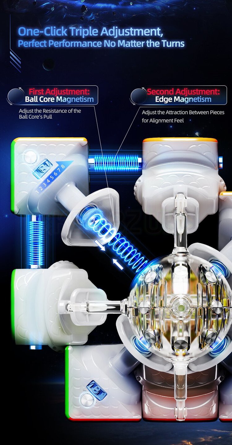MoYu Super WeiLong V2 (20 aimants, Maglev, UV, Ball-Core)