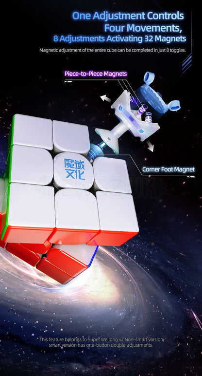 MoYu Super WeiLong V2 (20 aimants, Maglev, UV, Ball-Core)
