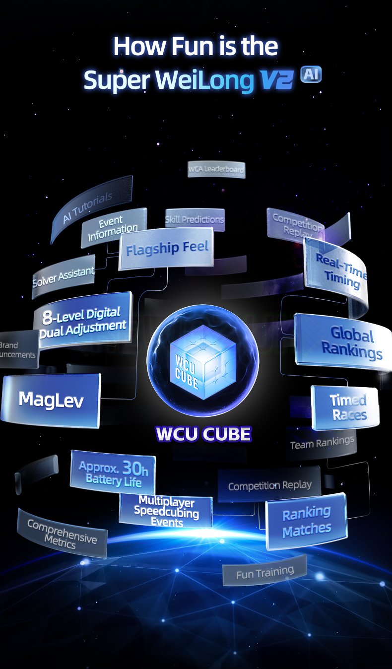 MoYu Super WeiLong V2 (20 aimants, Maglev, UV, Ball-Core)