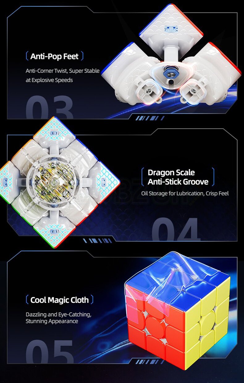 MoYu Super WeiLong V2 (20 aimants, Maglev, UV, Ball-Core)