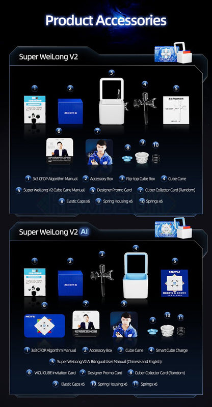 MoYu Super WeiLong V2 (20 aimants, Maglev, UV, Ball-Core)