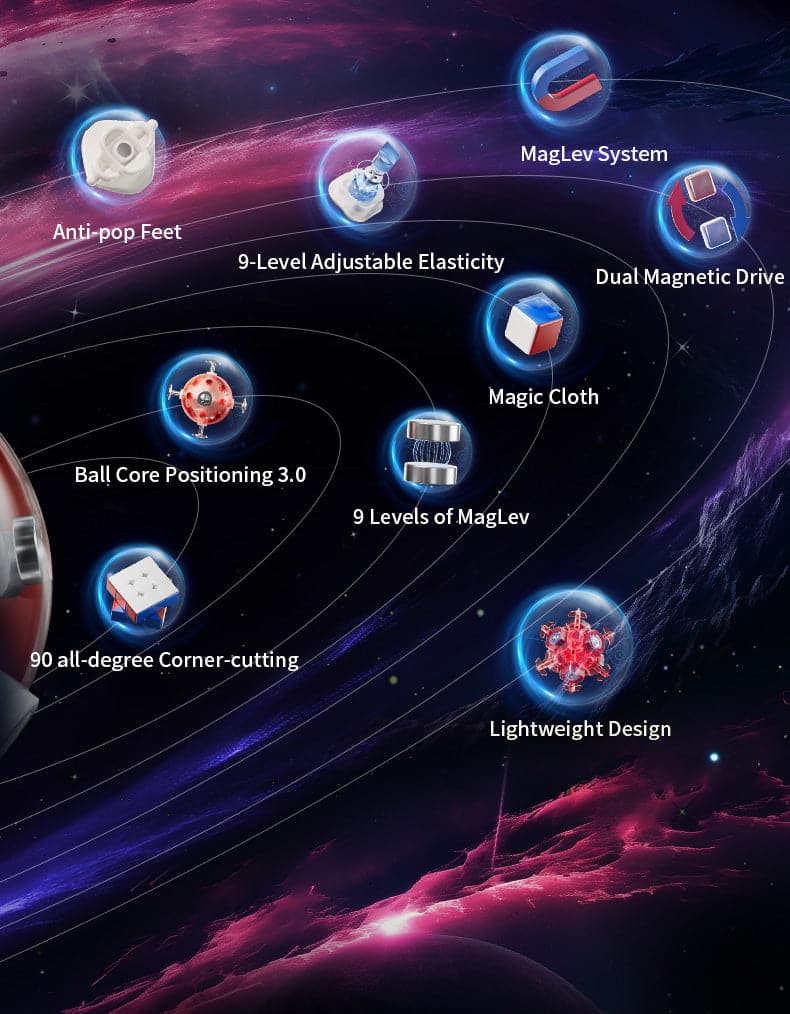 MoYu WeiLong WR M V9 (20 aimants, Maglev, UV, Ball-Core)