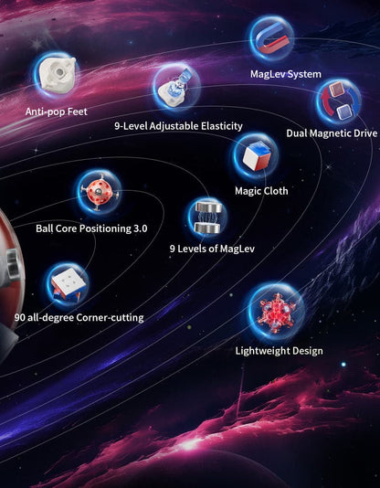 MoYu WeiLong WR M V9 (20 aimants, Maglev, UV, Ball-Core)