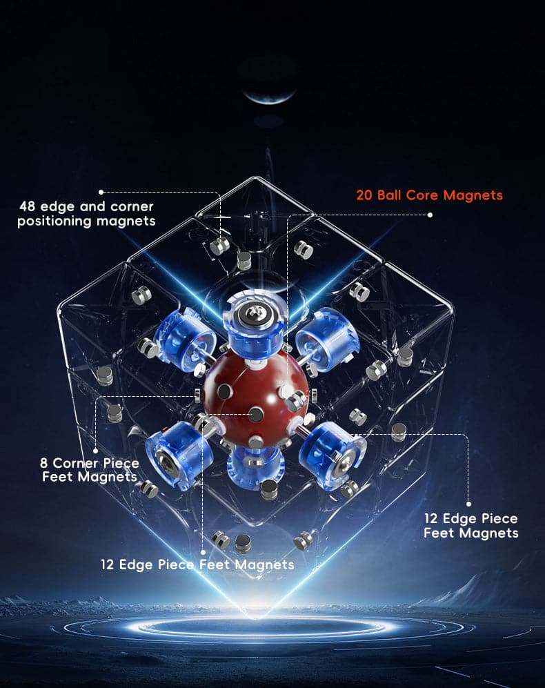 MoYu WeiLong WR M V9 (20 aimants, Maglev, UV, Ball-Core)