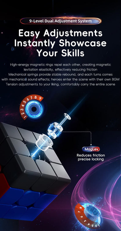 MoYu WeiLong WR M V9 (20 aimants, Maglev, UV, Ball-Core)