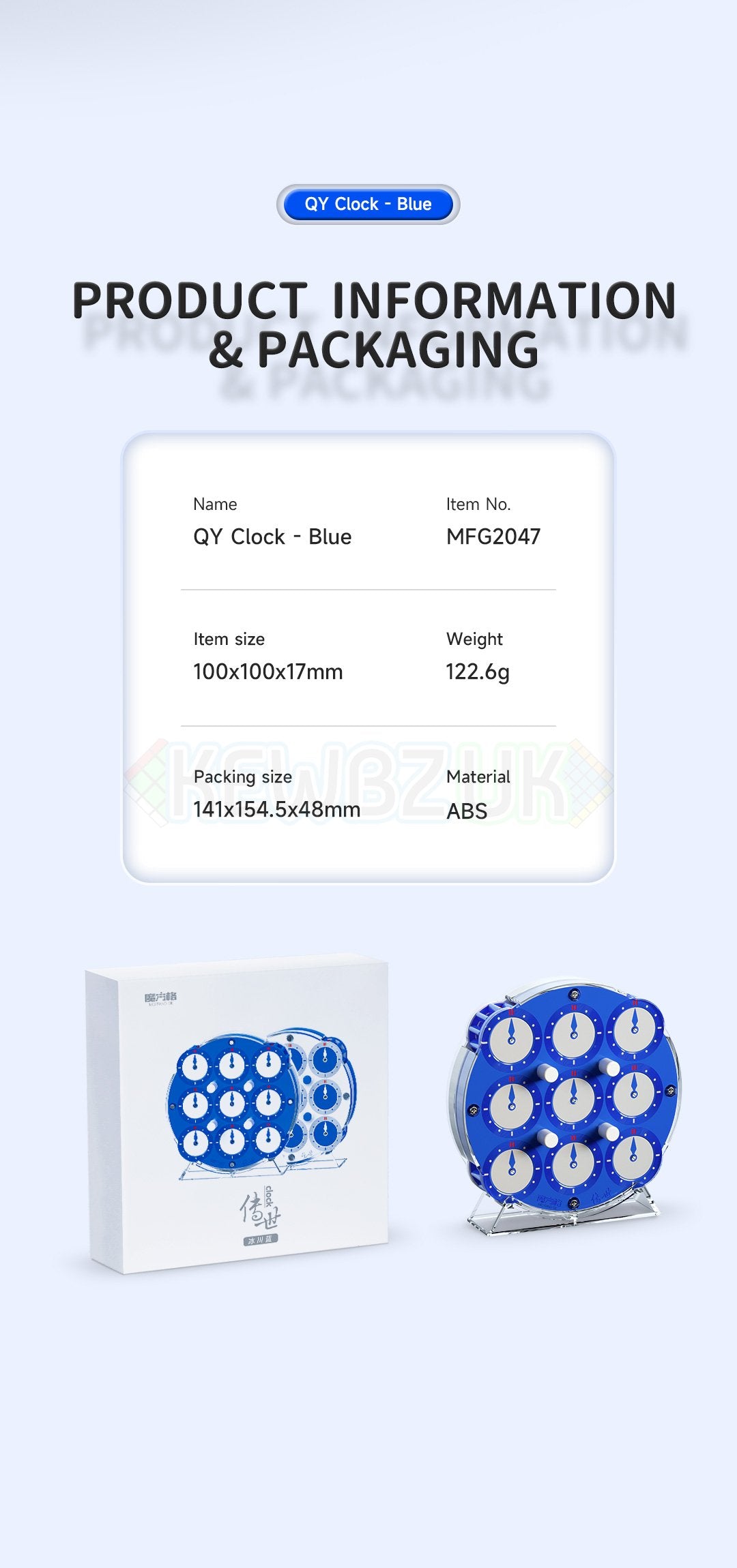 QiYi Clock Blue (Magnetic)