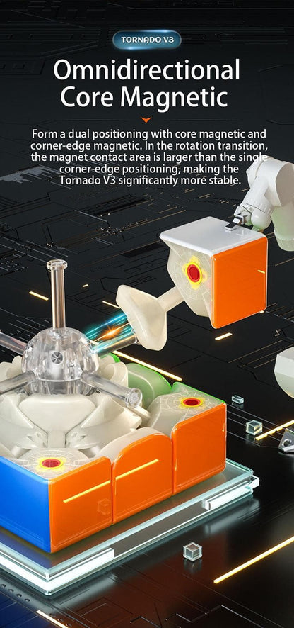 QiYi XMD Tornado V3 Pioneer (Magnétique, Maglev, UV, Ball-Core)