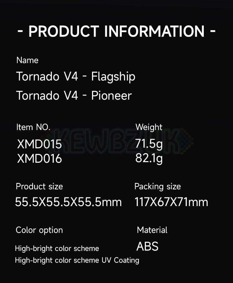 QiYi XMD Tornado V4 3x3 Magnetic - Flagship