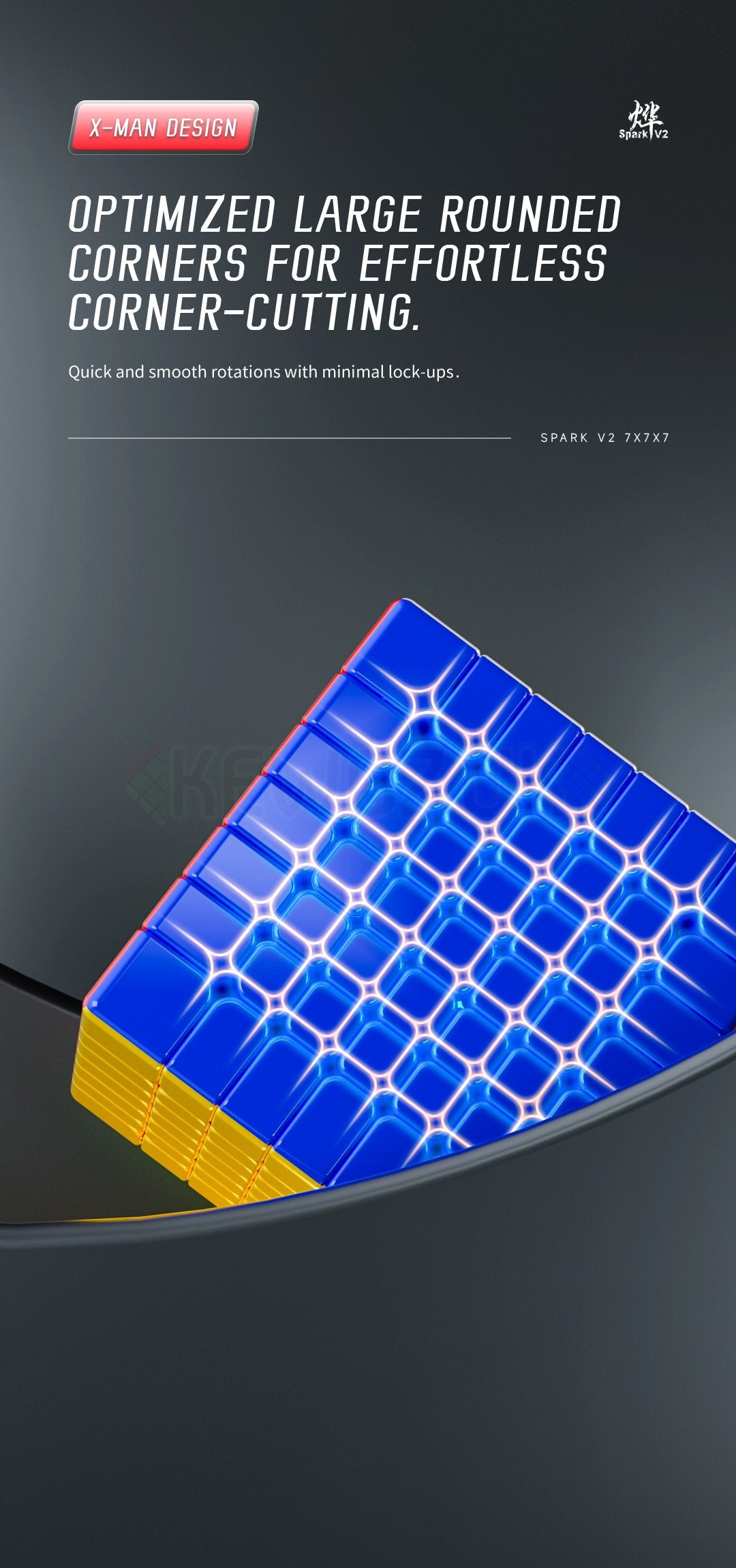QiYi X-Man Spark 7x7 V2 (Magnétique, Ball-Core)