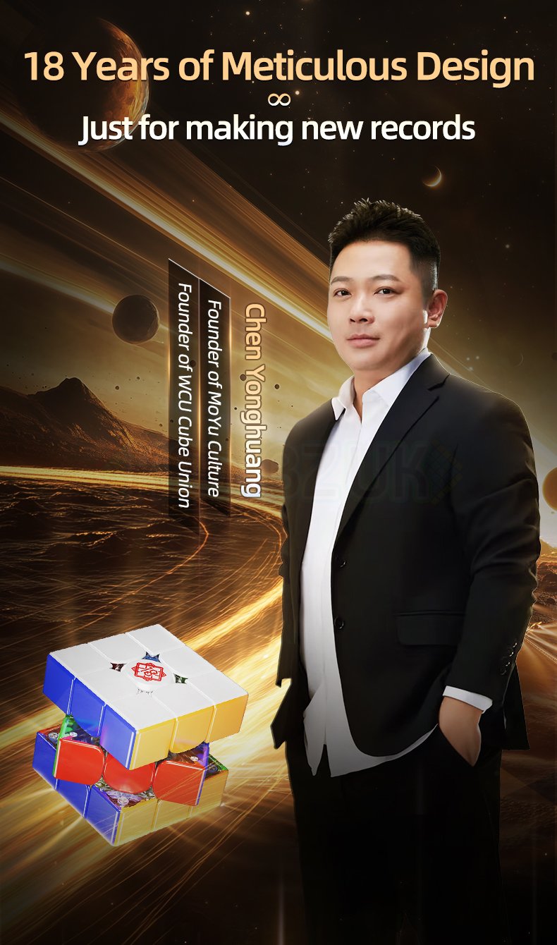 MoYu Super WeiLong V2 (18e anniversaire) (Magnétique, Maglev, UV, Ball-Core)
