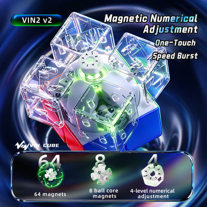 VinCube 2x2 V2 Nova (Magnetic, UV, Ball-Core) 3