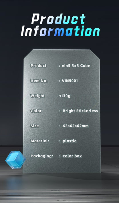 VIN Cube 5x5 (Magnétique, Ball-Core)