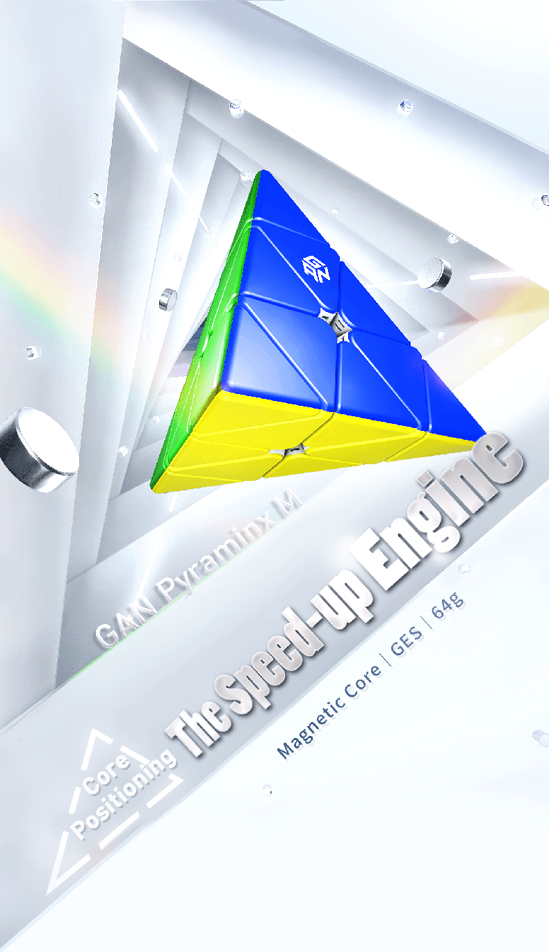 GAN Pyraminx Enhanced (Magnetic, UV)