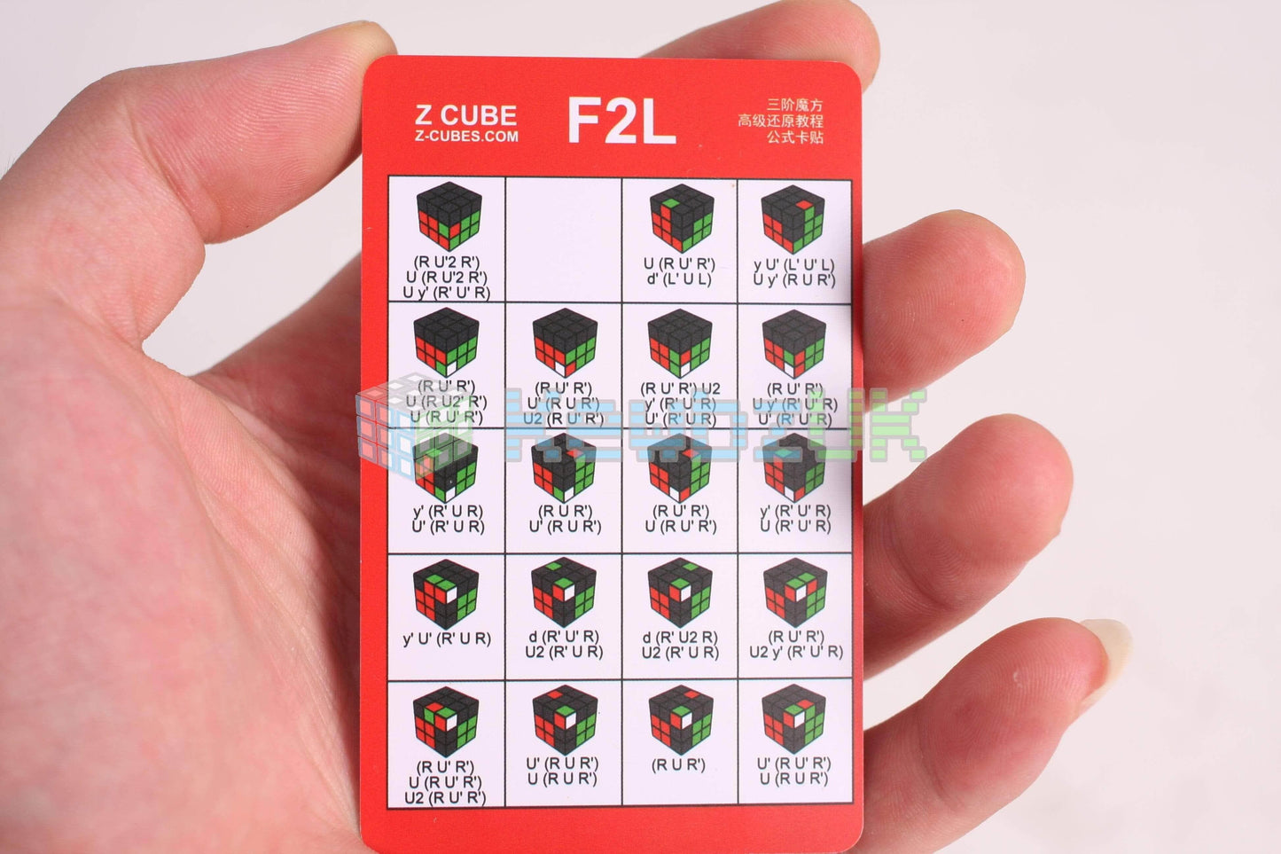 ZCube CFOP Card (x3)