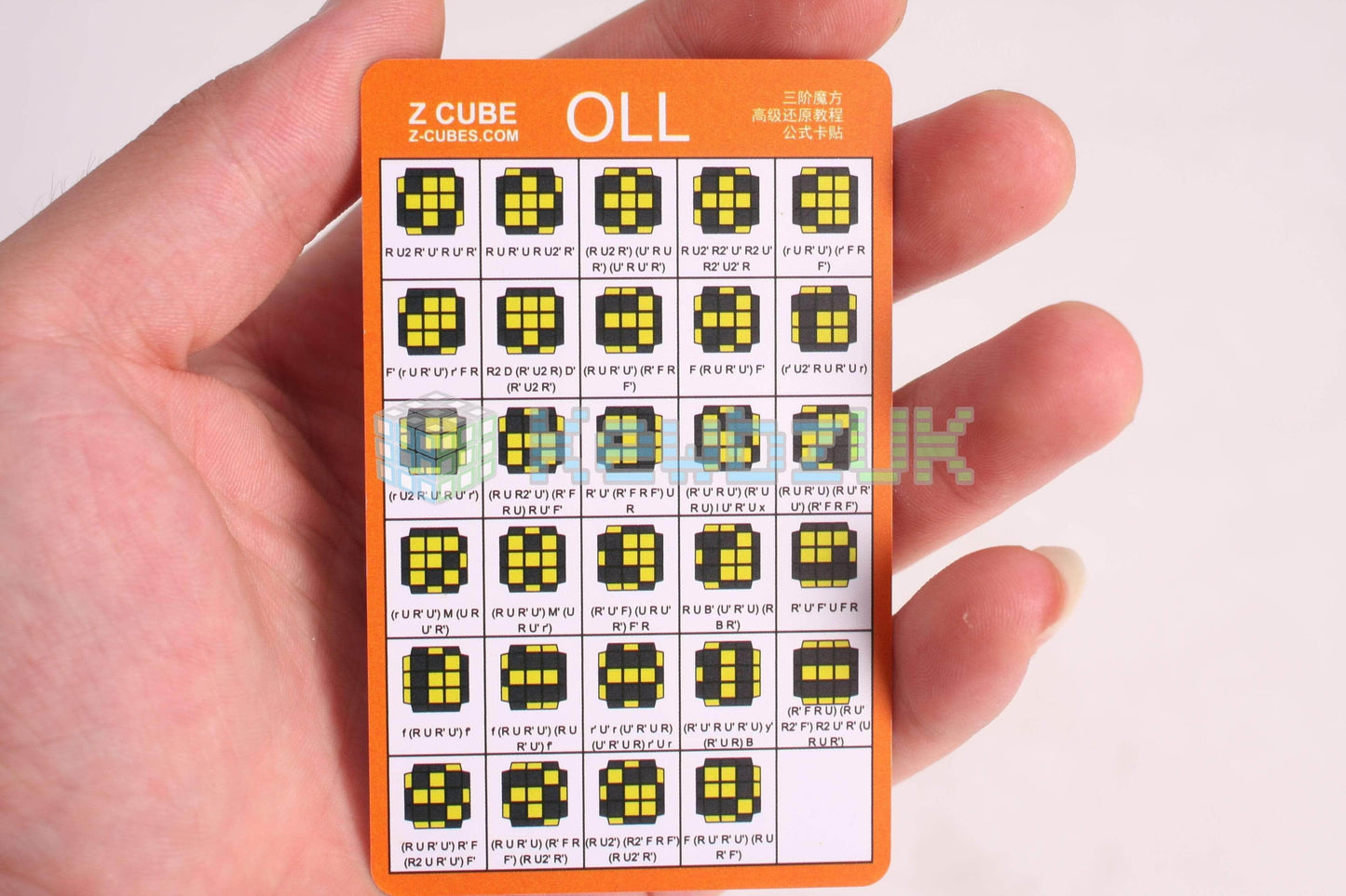 ZCube CFOP Card (x3)